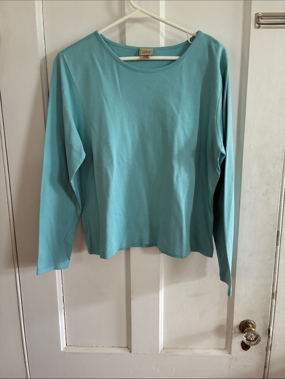 L.L. Bean Teal Crewneck Long Sleeve Top